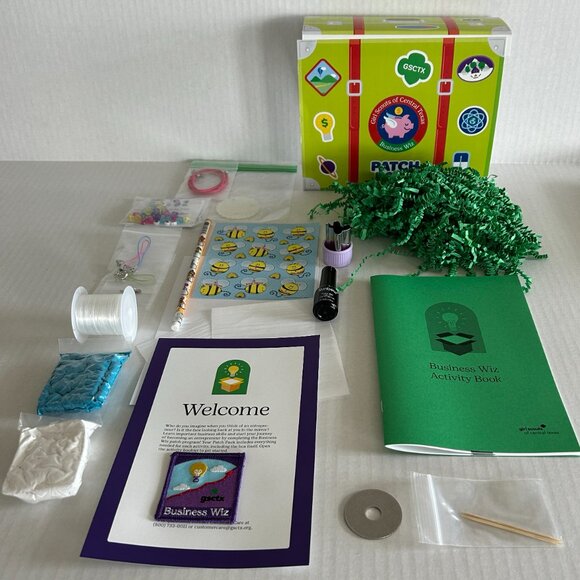 Girl Scout Patch Pack Collectors Badge in a Box Kit Business Wiz Program - Picture 13 of 16